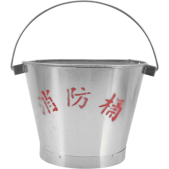 DECOMELODY 1Set Metal Buckets Galvanized Utility Bucket Small Pail For Beach Activities And Kids Storage Silver Color