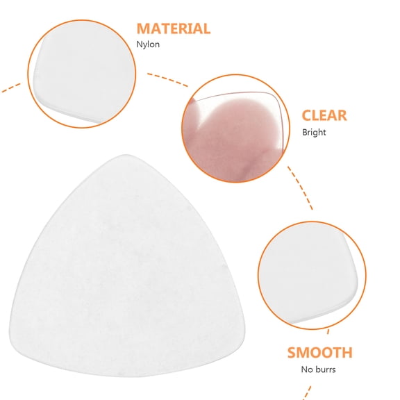 DECOMELODY 1Set Nylon Guitar Picks for Strumming and String Instrument Practice