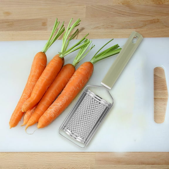 DECOMELODY 1Set Stainless Graters for Kitchen Garlic Roaster and Vegetable Slicer with PP Material Green Color