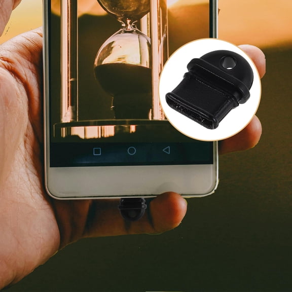 DECOMELODY 20Pcs Mobile Phone Dust Plugs Black Square Shape For Diy Enthusiasts And Phone Users