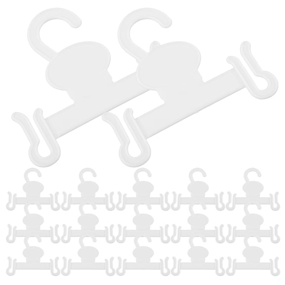 DECOMELODY 20Pcs Multi-Functional Slipper Hanger Hooks For Laundry Room Sandal Hangers