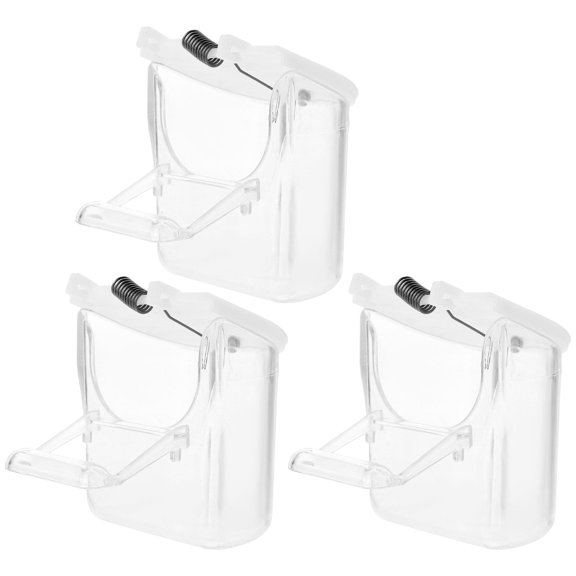 DECOMELODY 3Pcs Plastic Hanging Feeder for Birds with Larger Capacity and Easy Access