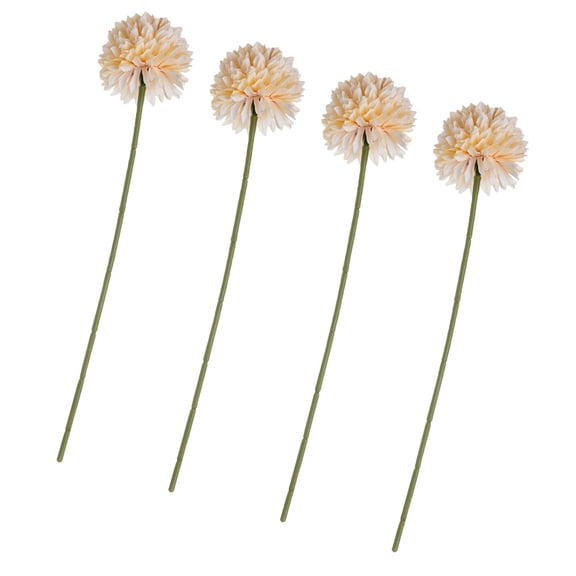 DECOMELODY 4Pcs Faux Dandelion with Cloth Material for Home and Party Decoration