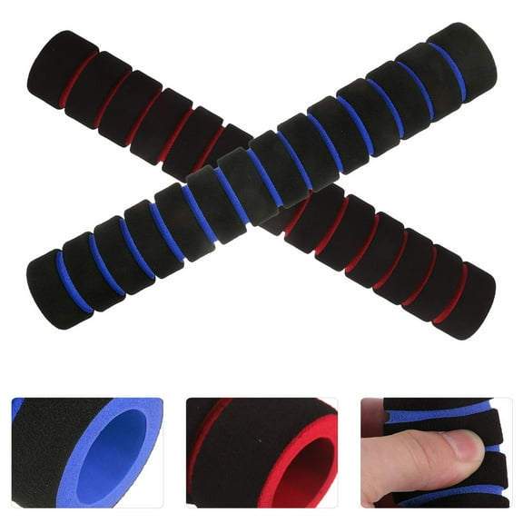 DECOMELODY 4Pcs Round Sponge Handle Grips Non Slip Comfortable Grip for Bicycles Kayak Paddles