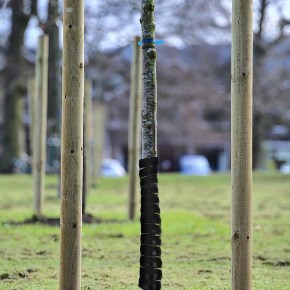 DECOMELODY 4Pcs Spiral Tree Guard Wraps for Mechanical Damage Protection 16.1X1.6X1.6in