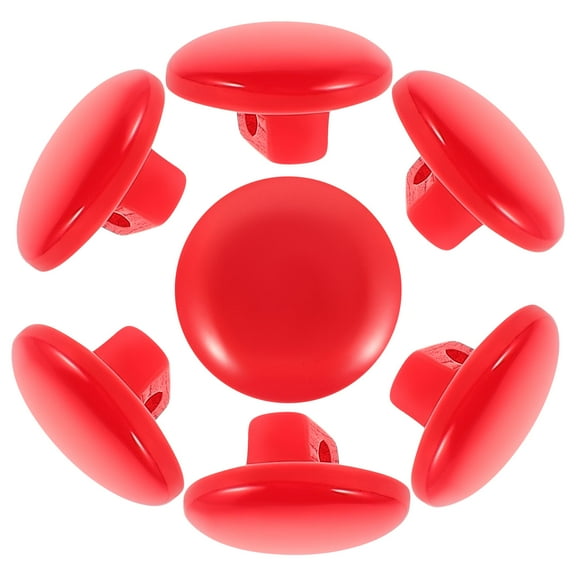 DECOMELODY Chic Style 100Pcs Red Resin Buttons for Men and Women Clothing