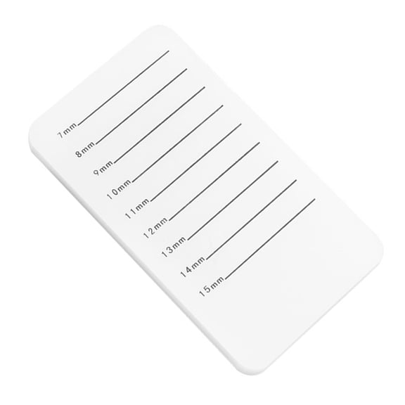 DECOMELODY Eyelash Extension Plate 1Pcs White Acrylic Eyelash Display Stand for Lash Spa and Cosmetics .5x2.6in