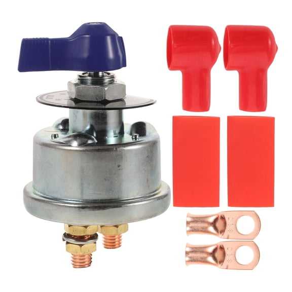 DECOMELODY Silver 10.4x2.6x2.6in Battery Disconnect Switch 1Pack Marine Killswitch Car Parts