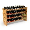 36 Bottle Stackable Modular Wine Rack Wine Storage Rack Solid