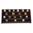 thumbnail image 1 of DECOMIL - 4 Rows Shelf Challenge Coin Holder Display Casino Chips Holder Cherry Finish, 1 of 4