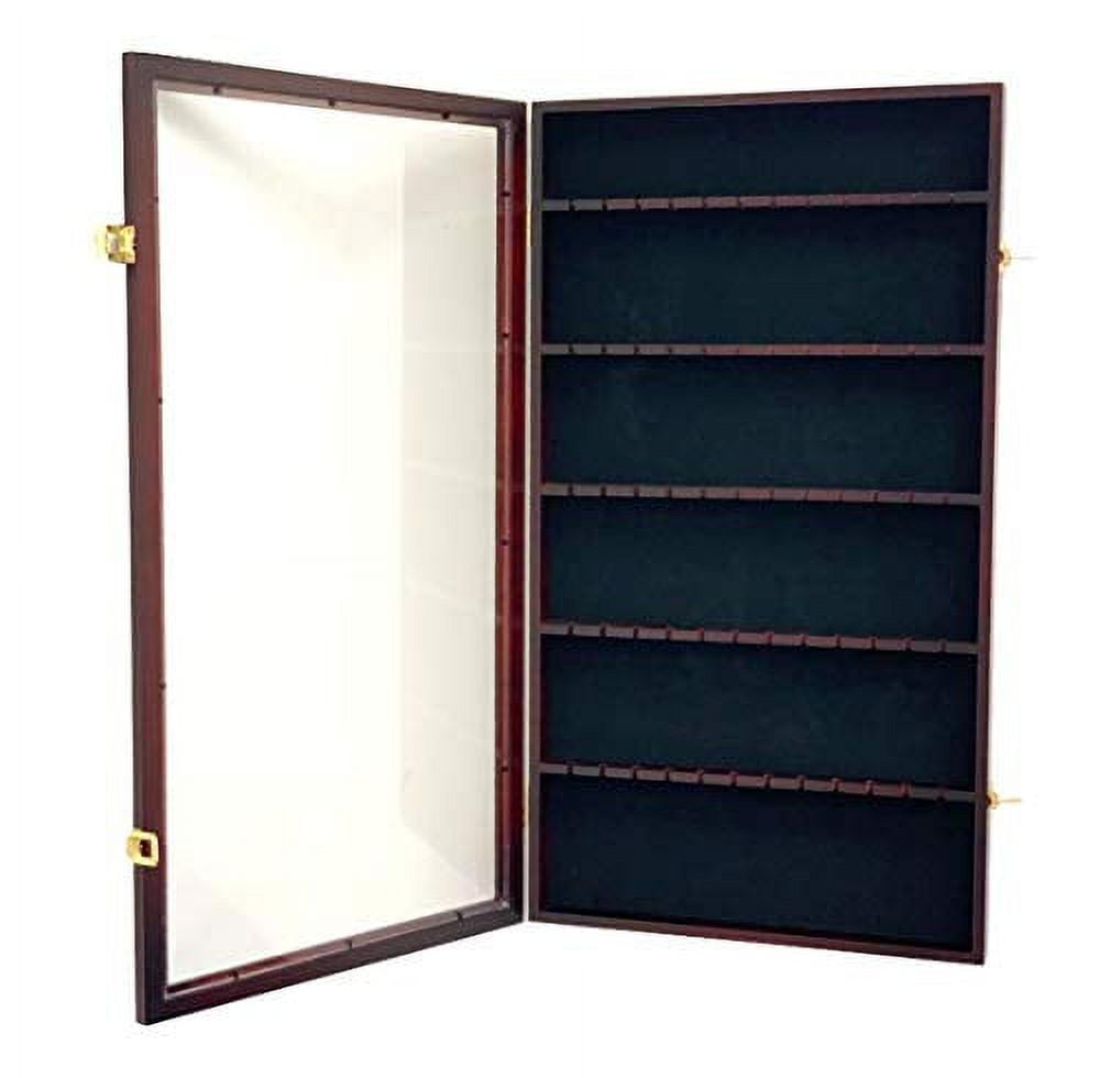 DECOMIL - 60 Spoon Rack Display Case Holder Wall Cabinet, UV Protection ...