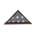 thumbnail image 1 of DECOMIL Burial Flag Display Case, 5'x9' Flag Box , Solid Wood, Cherry Finish, 1 of 5