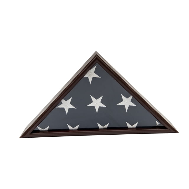 DECOMIL - Burial Flag Display Case , for 5'x9' Flag , Solid Wood ...