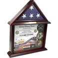 thumbnail image 1 of DECOMIL Flag Display Case with Certificate Customize (Flag Case with Certificate) - Customize Name Plate, 1 of 6