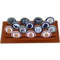 thumbnail image 1 of DECOMIL Military Collectible Challenge Coin Holder (Medium, 4 Rows) Solid Walnut, 1 of 5