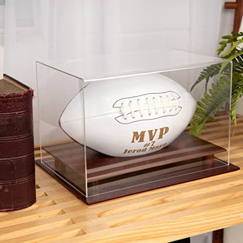 UV Protection Football Display Case Holder, All 4 Sides