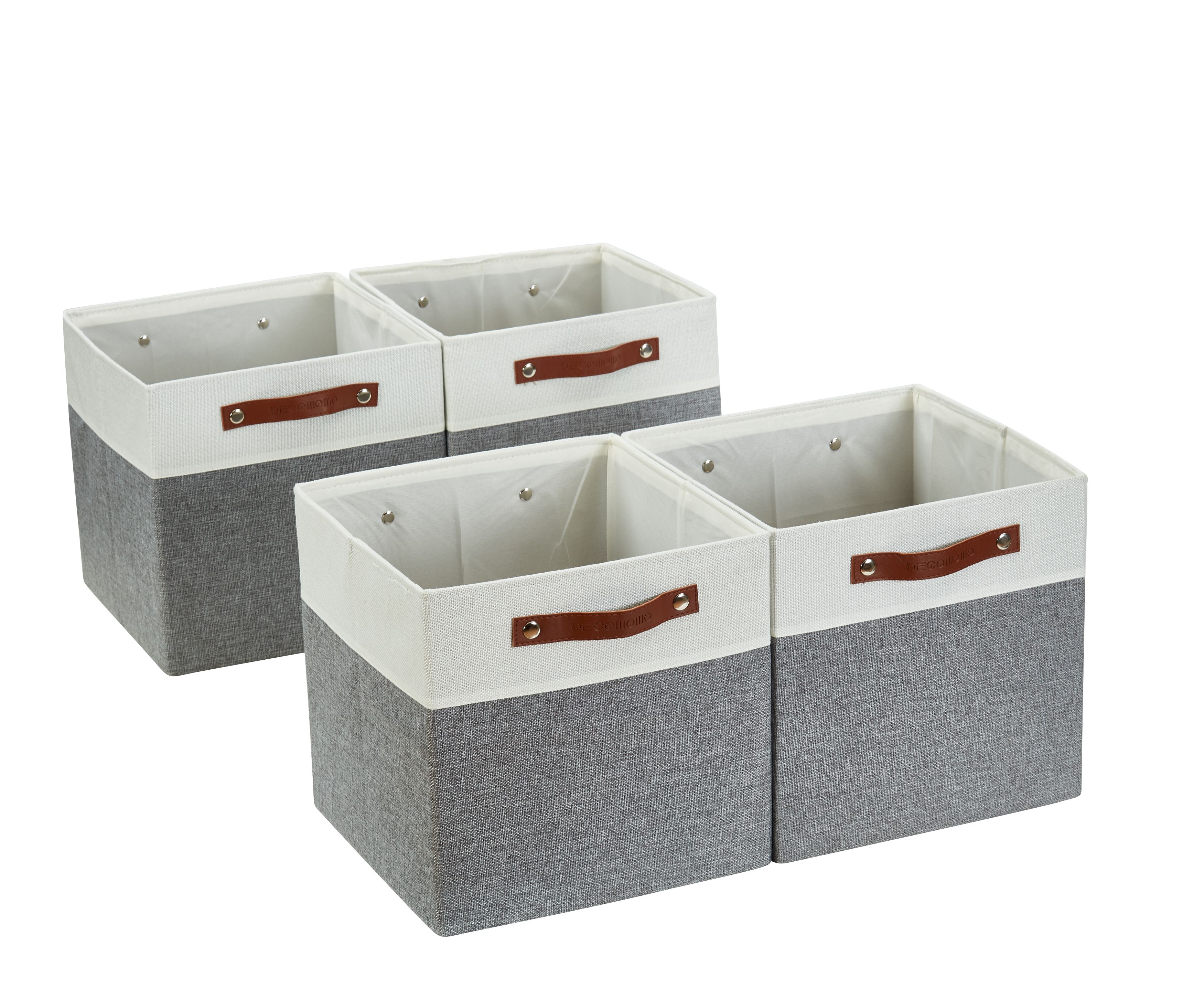 Bintopia Felt Storage Bins, 3pk, Multiple Colors