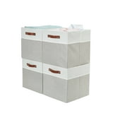 Household Essentials Open Fabric Storage Cube Bins, Aqua, Set of 6 ...