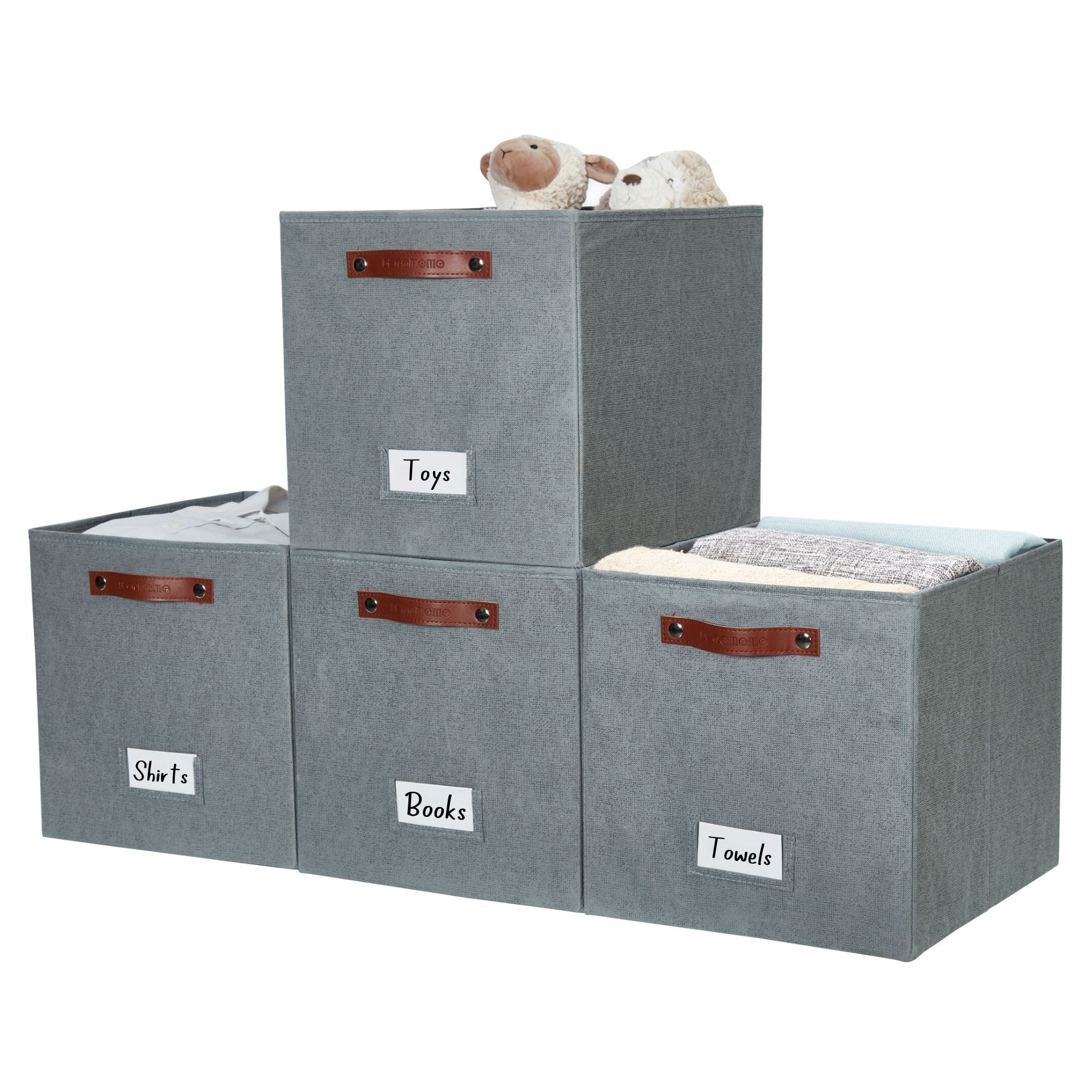 Cube Storage Bin 13" x 15" x 13", Cube Organizer Bin