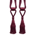 thumbnail image 1 of DECOPRO Beautiful Curtain & Drapery Tassel Tieback, Adjustable Cord Length with Elegant Bullion Design, Tassel Length 5 1/2" (14cm), Spread 24" (61cm) # TBC055SPR24, #E10 Set of 2, 1 of 6