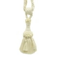 thumbnail image 1 of DECOPRO Beautifully Handcrafted Curtain & Drapery Tassel Tieback with Matte Finish, Tassel Length 6" (15cm), Spread 30" (76cm) # TBEMP6, Cream Ivory #A2 (Ivory / Cream) Set of 4, 1 of 1