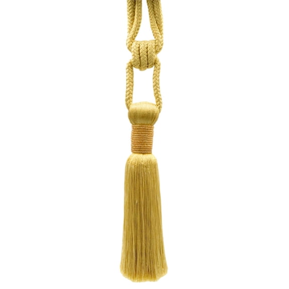 DECOPRO Classic Beaded Curtain Tassel Tieback, Handcrafted with Diamond Braided Cord and Seed Bead Vintage Design, Tassel Length 7" (17.5cm), Spread 34" (86cm) # TBBE7, #B7 Sold Individually