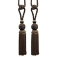 thumbnail image 1 of DECOPRO Elegant Medium-Sized Chainette Tassel Tieback, Turkish Knot Design - Ideal for Curtains and Draperies, Tassel Length 6" (15cm), Spread 28" (71cm) # TBTRK6, #D2 Set of 4, 1 of 3