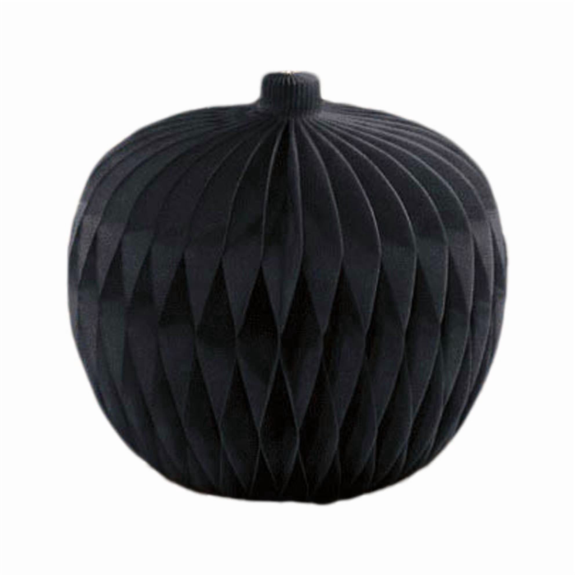 Paper Honeycomb Pumpkin Decoration, Black, 7.8", Halloween by Way To Celebrate
