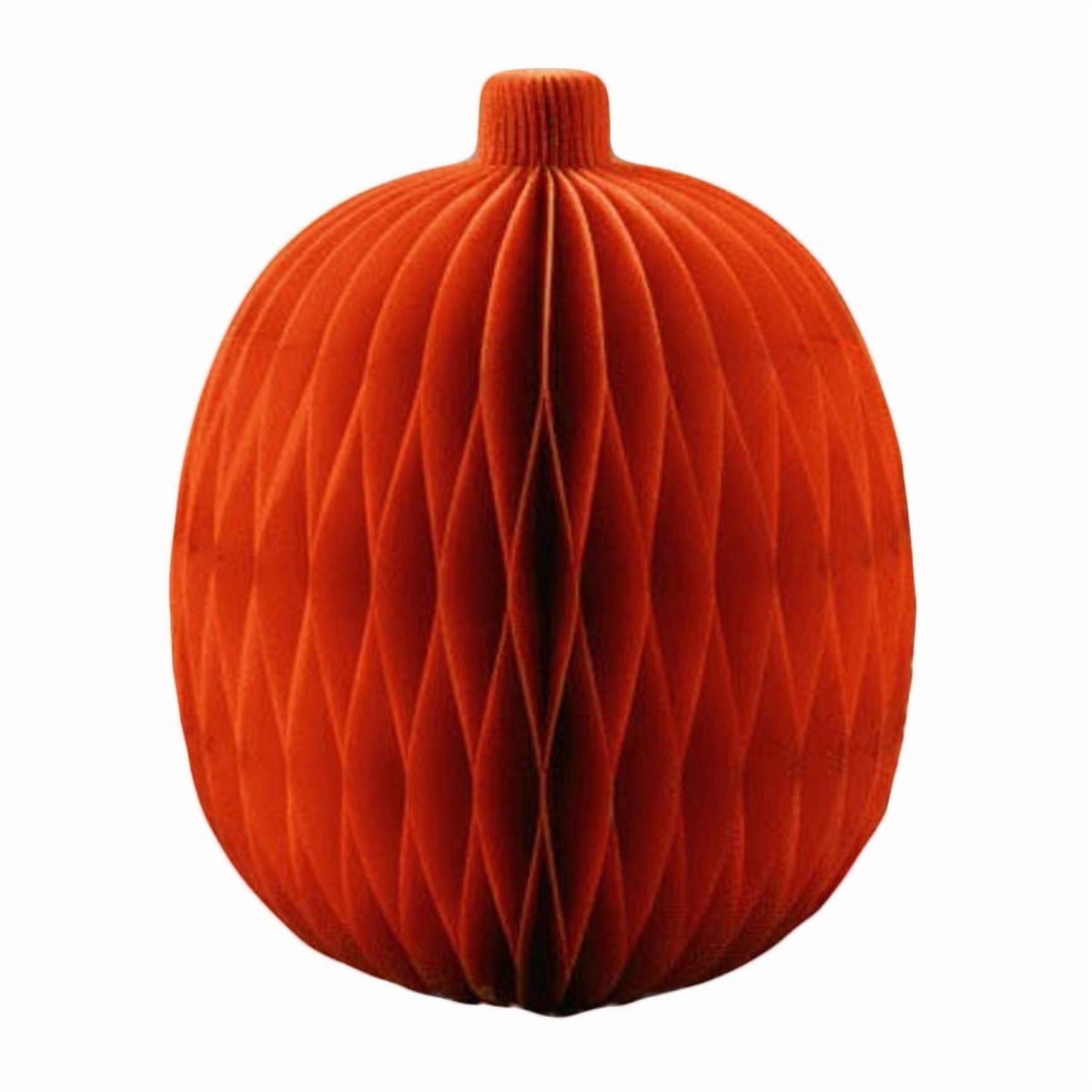 Paper Honeycomb Pumpkin Decoration, Orange, 11.8", Halloween by Way To Celebrate