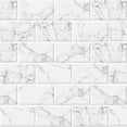 thumbnail image 1 of Dcor WOW 41007  Peel & Stick Backsplash, (8) 12x12-inch Sheet Covers 8 Sq Ft, White Grey Marble Subway Back Splash Tile, 1 of 7