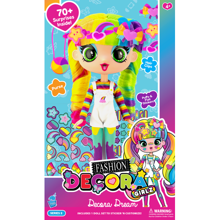 Decora Girlz, 11 inch Fashion Doll, Pixels, Children Ages 4 and up