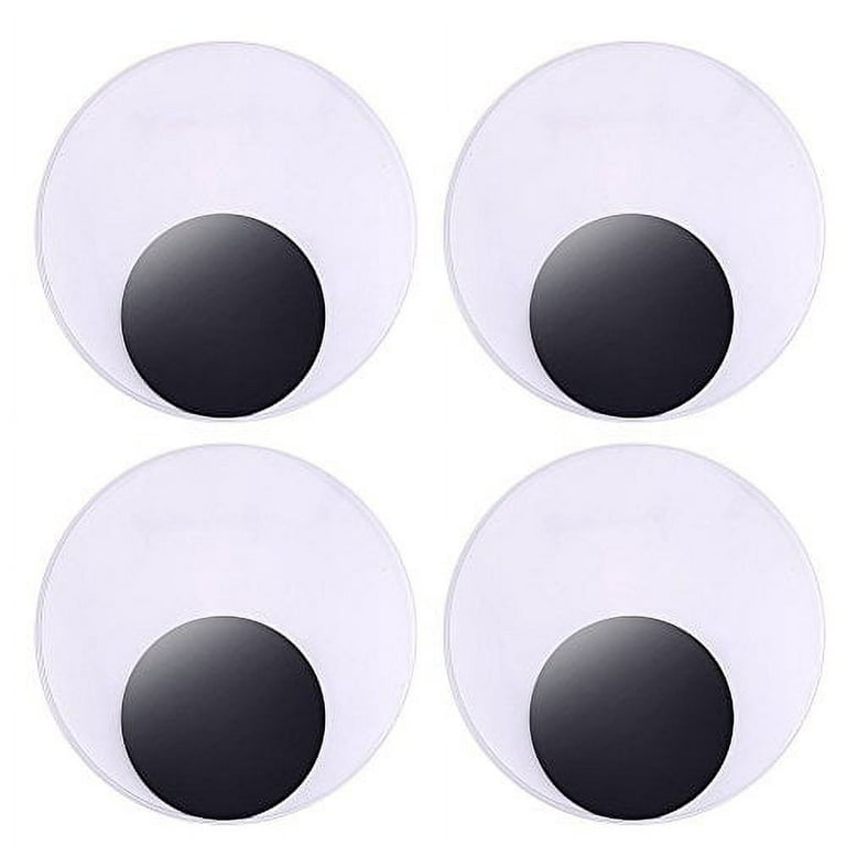 DECORA 1000pcs Round Plastic Black Googly Wiggle Eyes Self-Adhesive Wide  Variety Assorted Sizes