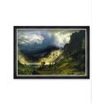 thumbnail image 1 of DECORARTS - A Storm in the Rocky Mountains by Albert Bierstadt. Classic Art Reproduction, Giclee Print on Canvas. Ready to Hang Framed Wall Art for Wall Decor. Total Framed Size: W 39.25" x H 27.25", 1 of 6
