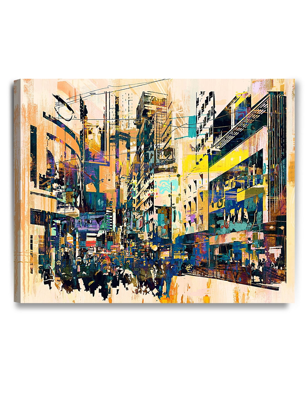 DECORARTS Abstract Cityscape Wall Art Giclee Prints abstract art for Home  Decor. 30x24