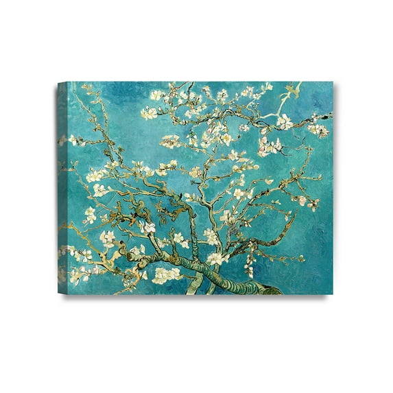 DECORARTS - Almond Blossom Tree - Vincent Van Gogh Art Reproduction. Giclee Canvas Prints Wall Art for Home Decor 20x16x1.5