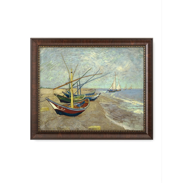 DECORARTS - Boats At Saintes Maire - Vincent Van Gogh Giclee Prints w ...