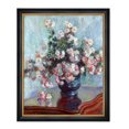 thumbnail image 1 of DECORARTS - Chrysanthemums by Claude Monet, Giclee Print on Acid Free Canvas with Matching Solid Wood Frame, Framed Artwork for Wall Decor. Total Size with Frame: 33 x 27", 1 of 6