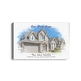 thumbnail image 1 of DECORARTS - Custom Watercolor House Portrait. Stretched Canvas Art. Custom Giclee Print Includes Names and the Special Date - Personalized Housewarming Gift. W 18" x H 12" Ready to Hang., 1 of 7
