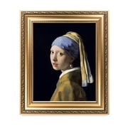 DECORARTS - Girl With A Pearl Earring by Johannes Vermeer. The World Classic Art Reproductions. Giclee Print with Matching Museum Frame, 16x20", Finished size: 22x26"