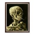 thumbnail image 1 of DECORARTS - Head of a Skeleton with a Burning Cigarette. Vincent Van Gogh Art Reproduction. Framed size: 43x35", 1 of 7