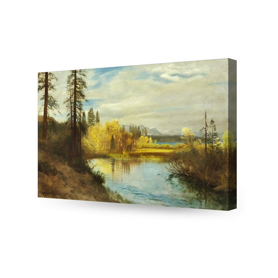 DECORARTS -Lake Tahoe, Albert Bierstadt Classic Art Reproductions. Giclee Prints Wall Art for Home Decor 30x20x1.5