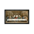 thumbnail image 1 of DECORARTS - The Last Supper by Leonardo Da Vinci Giclee Reproducation, Giclee Prints Acid Free Cotton Canvas with Matching Black Gold Solid Wooden Frame. Total Framed Size: 33" W x 19" H, 1 of 6