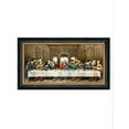 thumbnail image 1 of DECORARTS - The Last Supper by Leonardo Da Vinci Giclee Reproducation, Giclee Prints Acid Free Cotton Canvas with Matching Black Gold Solid Wooden Frame. Total Framed Size: 27" W x 15" H, 1 of 6
