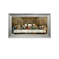 thumbnail image 1 of DECORARTS - The Last Supper, Leonardo da Vinci Classic Art Reproductions. Giclee Prints Acid Free Cotton Canvas with Matching Silver Solid Wooden Frame. Total Framed Size: 28.5" W x 16.5" H, 1 of 7