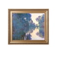 thumbnail image 1 of DECORARTS - Morning on the Seine near Giverny by Claude Monet. Classic Art Reproduction, Giclee Print on Canvas. Ready to Hang Framed Wall Art for Wall Decor. Total Size w/ Frame: 30x26", 1 of 6