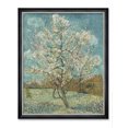 thumbnail image 1 of DECORARTS - The Pink Peach Tree by Vincent Van Gogh Art Reproduction. Oversize Solid Wooden Frame Matching with Giclee Prints Canvas Wall Art. Total framed size: 43x35", 1 of 6