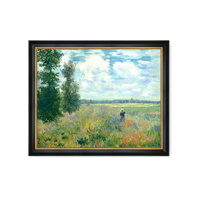 The Poppy Field Near Argenteuil,1873 By Claude Monet The