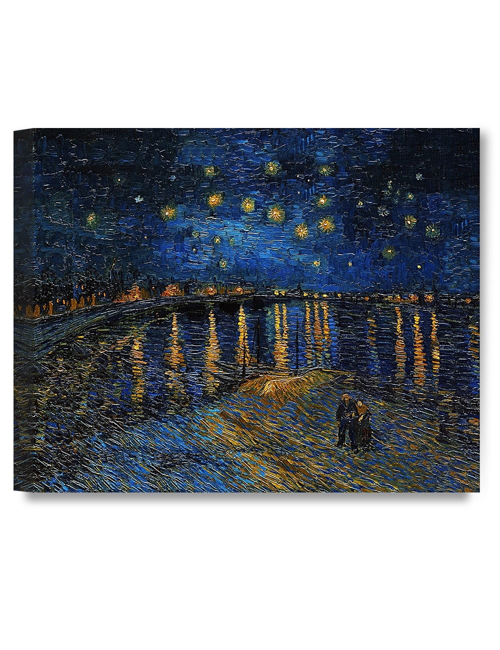 Vincent Van Gogh Starry Night Over the Rhone Framed Canvas Print