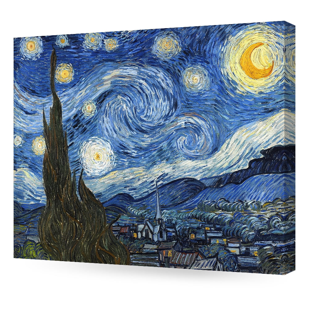 Vincent Van Gogh Starry Night Framed Canvas Print