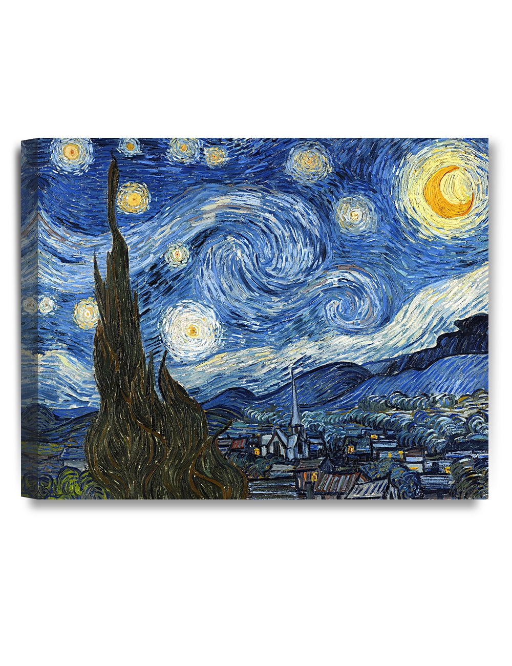 Vincent Van Gogh Starry Night Framed Canvas Print